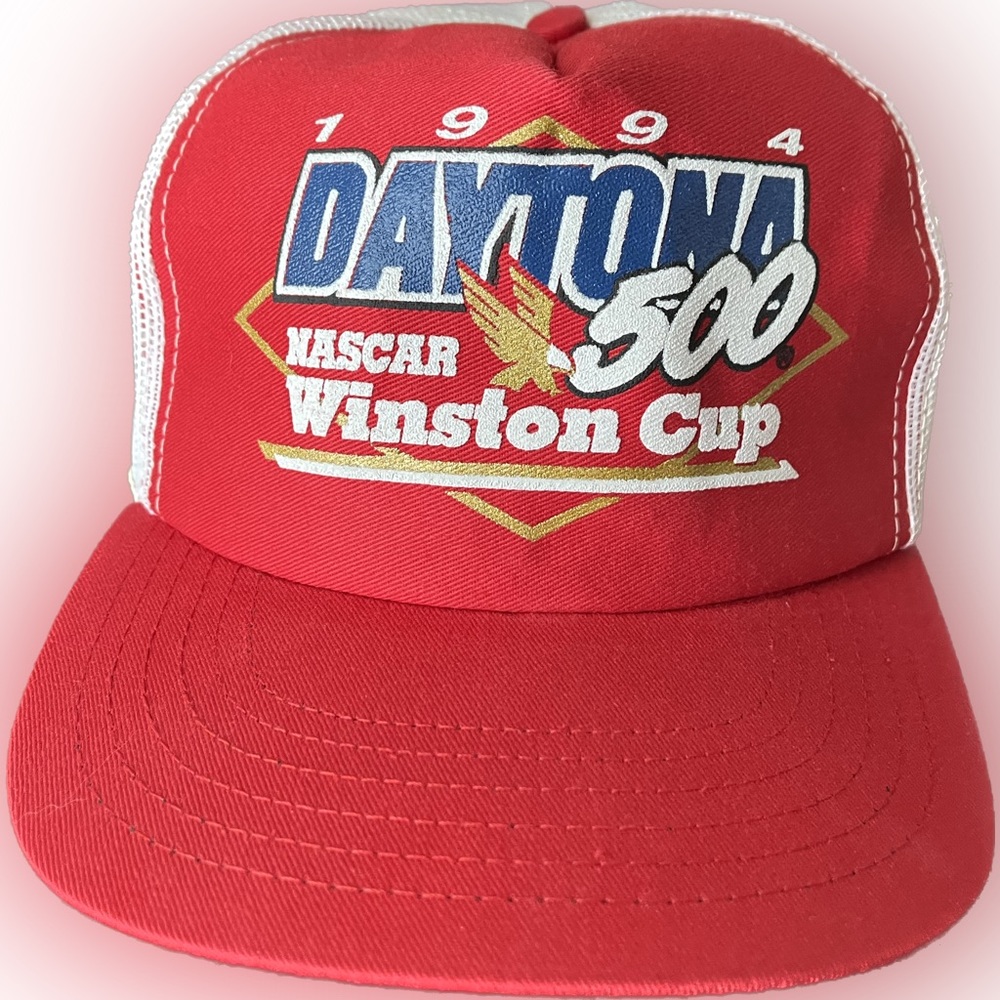 Rare 🔥 New Condition 1994 Daytona 500 NASCAR Winston Cup Mesh Trucker Hat